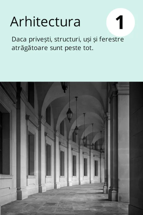 1) Arhitectura Daca privești, structuri, uși și ferestre atrăgătoare sunt peste tot.